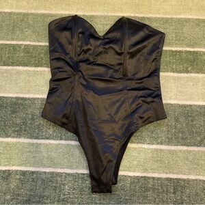 Black Kids One Piece Swimsuit